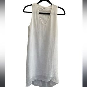 Helmet Lang textured white dress